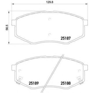 Колодки тормозные передние к-кт Brembo P 30 055 фото