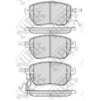 Колодки тормозные передние к-кт NiBK PN2901 фото