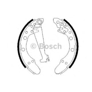 Колодки барабанные к-кт BOSCH 0 986 487 270 фото