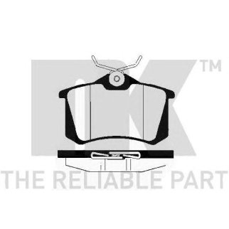 Колодки тормозные дисковые задние без датчика износа с прижимной пластиной и аксессуарами / AUDI A4, фото