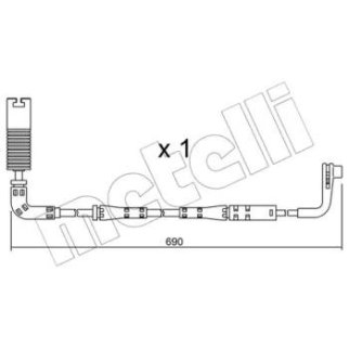 Датчик износа колодок METELLI _SU.157 фото