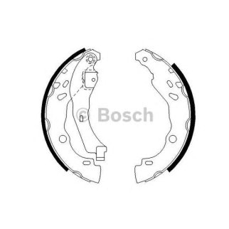 Колодки барабанные к-кт BOSCH 0 986 487 627 фото
