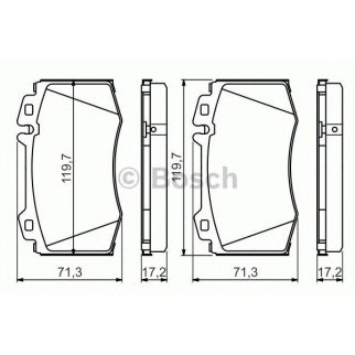 Колодки тормозные передние к-кт BOSCH 0 986 494 576 фото