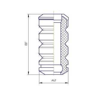 Отбойник амортизатора TRIALLI BCS 0136 фото 2