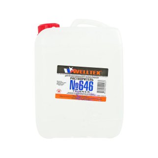 Растворитель 646 WELLTEX канистра 5л фото