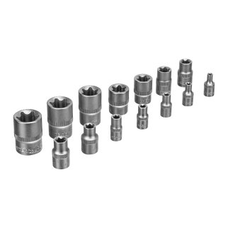 Набор инструментов 1/2", 3/8", 1/4", пластиковый кейс 215 предм. Сибртех фото 12