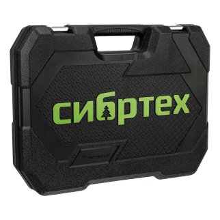 Набор инструментов 1/2", 3/8", 1/4", пластиковый кейс 215 предм. Сибртех фото 5