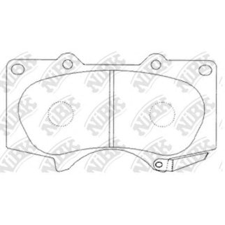 Колодки тормозные передние к-кт NiBK PN1482 фото