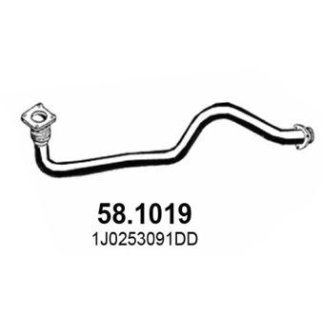 Приемная труба глушителя ASSO 58.1019 фото