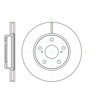 61122.10_диск тормозной передний! Toyota Auris/Corolla 1.33-1.8i 07> фото