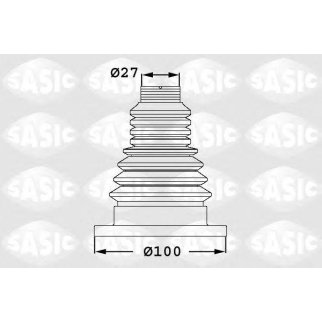 Пыльник ШРУСа внутр. пер SASIC 1906033 фото