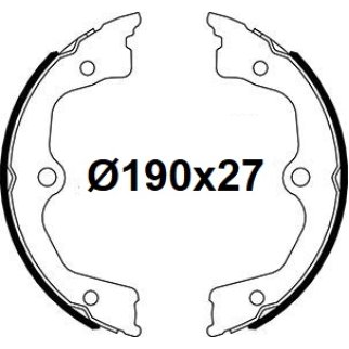 Колодки ручного тормоза к-кт TRIALLI GF 4652 фото 3