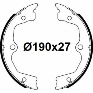 Колодки ручного тормоза к-кт TRIALLI GF 4652 фото 3