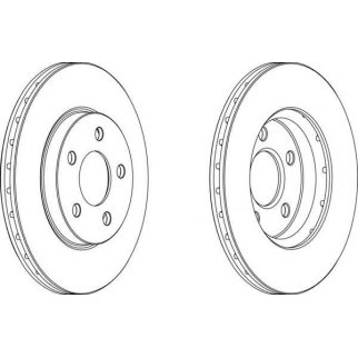Диск тормозной FERODO DDF1376 фото