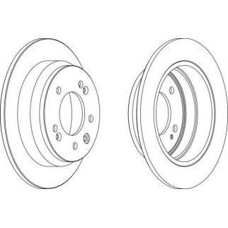 Диск тормозной задний FERODO DDF1618 фото