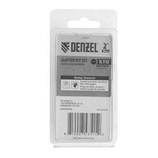 Набор бит, SL7/32"x2", 5 шт.// Denzel фото 1