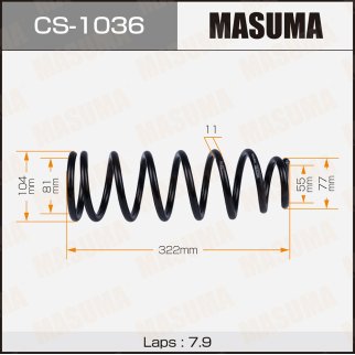 Пружина задняя TOYOTA COROLLA FIELDER MASUMA CS-1036 фото