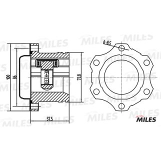 ШРУС внутренний MILES GA10025 фото 3