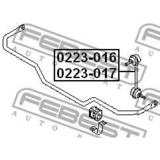 Стойка заднего стабилизатора FEBEST 0223-016 фото