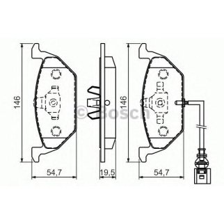 Колодки тормозные передние к-кт BOSCH 0 986 494 524 фото