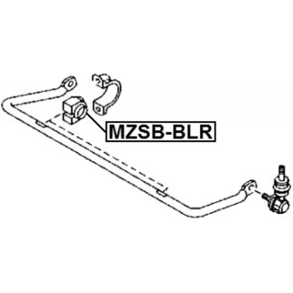 MZSB-BLR_втулка стабилизатора заднего! d25 Mazda 3 03-13 фото 2