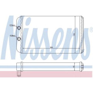 Радиатор отопителя Nissens 73986 фото