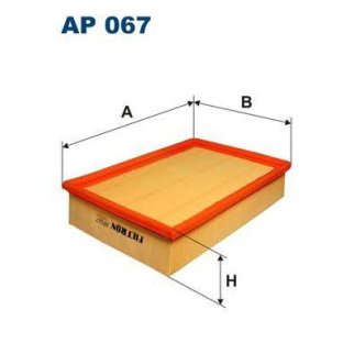 Фильтр воздушный FILTRON AP 067 фото