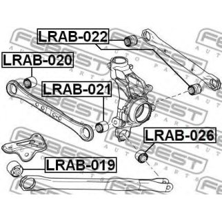 LRAB-020_сайлентблок рычага заднего! Land Rover Freelander II 06-14 фото
