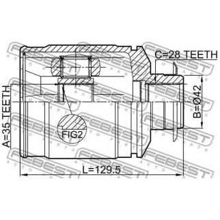ШРУС внутренний FEBEST 1211-CMRH фото