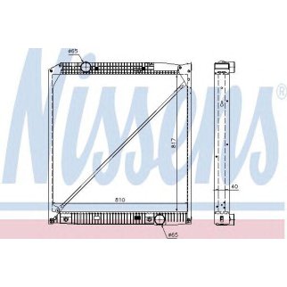 Радиатор основной Nissens 62652A фото