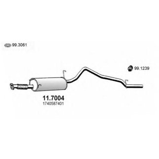 Глушитель основной ASSO 11.7004 фото