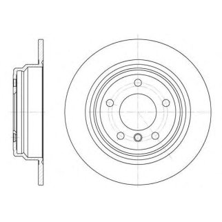 6554.00_диск тормозной задний!BMW E39 2.0-2.5TD M47/M51/M54 95> фото