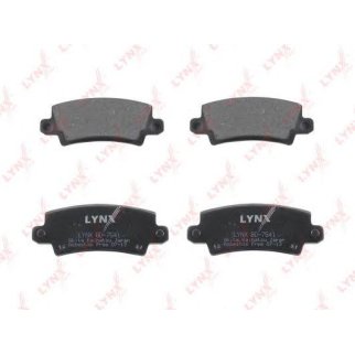 Колодки тормозные задние дисковые к-кт LYNXauto BD-7541 фото