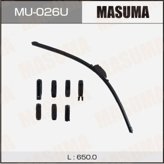 Щетка стеклоочистителя 650 мм бескаркасная 1 шт MASUMA Nano Graphite MU-026U фото