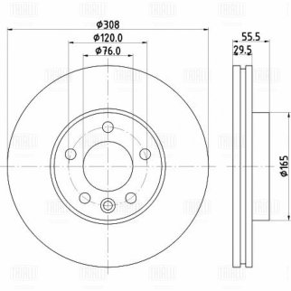 Диск тормозной TRIALLI DF 185101 фото 2 Диск тормозной TRIALLI DF 185101 фото 2