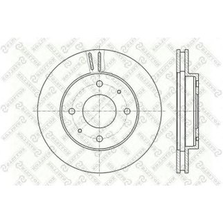 Диск тормозной Stellox 6020-3010V-SX фото