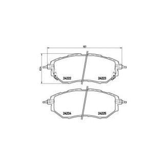Колодки тормозные передние к-кт brembo P 78 017 фото