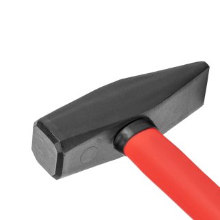 Молоток 800г слесарный фиберглассовая обрезиненная ручка MATRIX фото 3