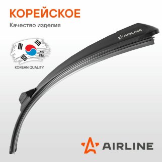 Щетка стеклоочистителя 350 мм бескаркасная 1 шт AIRLINE 5 адаптера AWBP002 фото 4