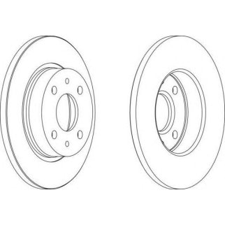 Торм.диск пер.(239x12) 4 отв. фото