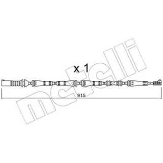 Датчик износа колодок METELLI _SU.287 фото