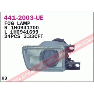 Фара противотуманная левая DEPO 441-2003L-UE фото