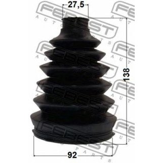 Пыльник шрус наружный комплект pvc 92x138x27.5 фото