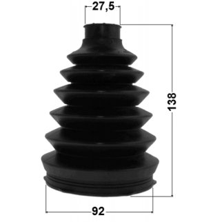 Пыльник шрус наружный комплект pvc 92x138x27.5 фото 2