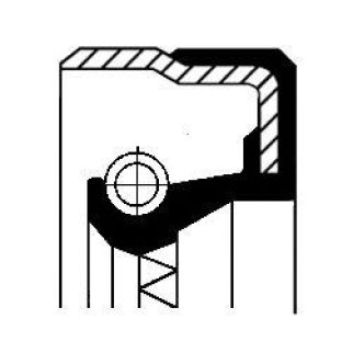 Сальник ступицы CORTECO 01033874B фото