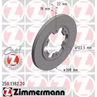 Диск тормозной Zimmermann 250.1382.20 фото