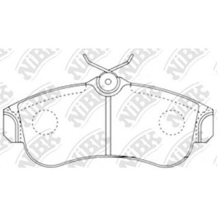 Колодки тормозные передние к-кт NiBK PN2180 фото