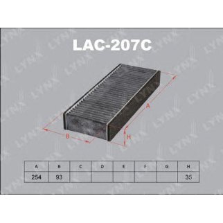 Фильтр салона LYNXauto LAC-207C фото