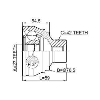 ШРУС наружный FEBEST 1710-Q5 фото 2