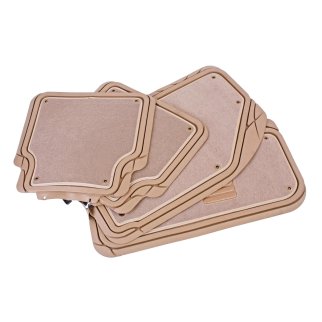 Коврики резиновые TER-420 FOCUS 2 BEIGE универсальные ворсовые,морозостойкие (4шт) AUTOPROFI /1/4 фото 2